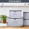 4Pcs/set Felt Storage Bag Glass Cup Plate Soup Spoon Case Dish Fabric Holder Porcelain Plates Anti-collision Felt Storage Bin 3