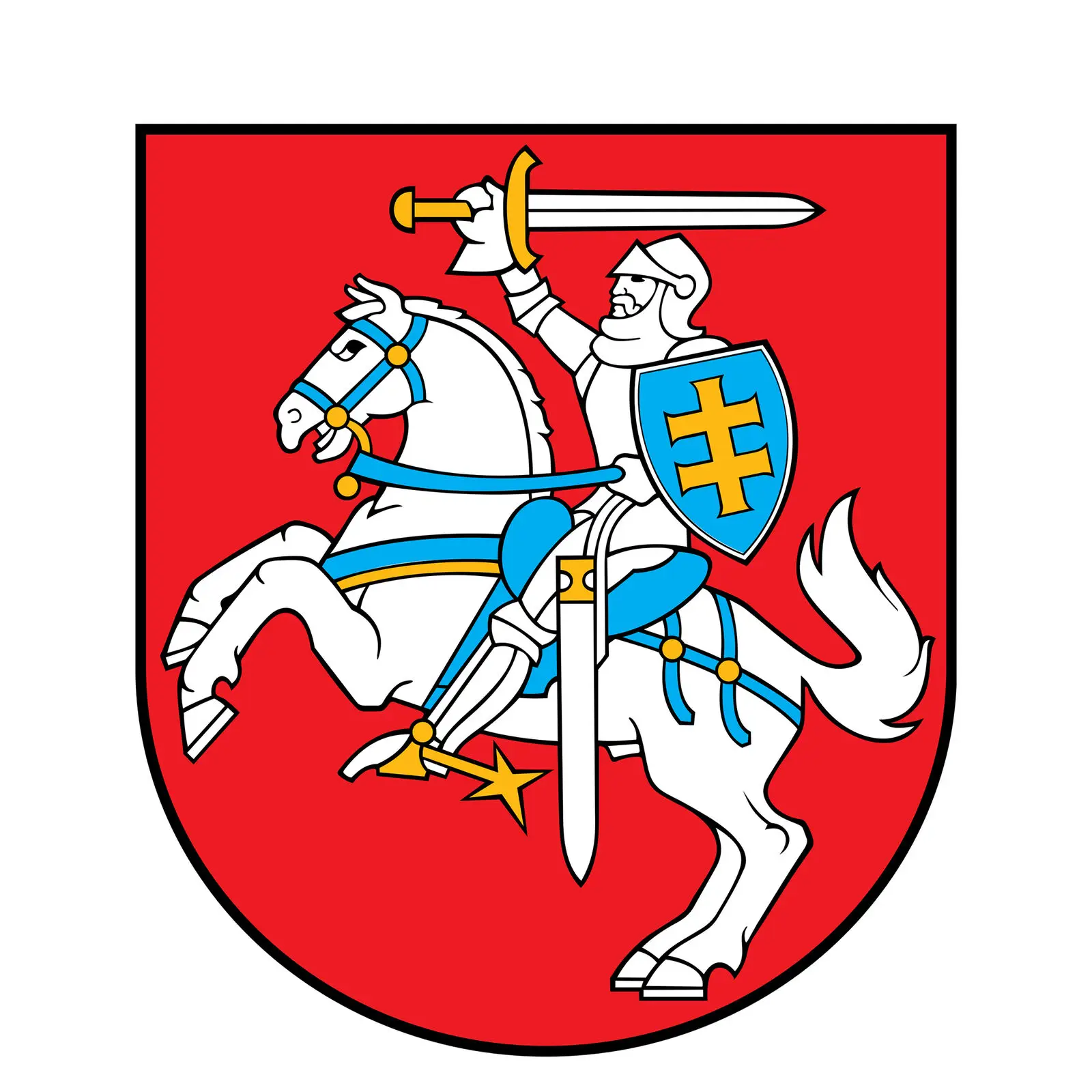 

N290# 13CM/17CM Hot Sell Duchy of Lithuania Medieval Coat of Arms Car Truck Window Bumper Sticker Decal Stickers
