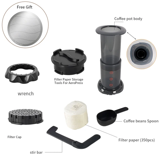 PORTABLE TRAVEL COFFEE Brewer Final press Reusable Coffee Filter Coffee  Makzz $11.42 - PicClick AU