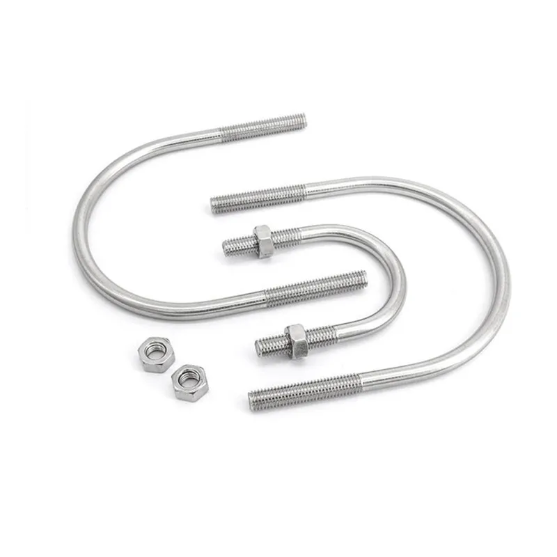 304 Stainless Steel U-shaped Bolts M6 M8 12-219mm