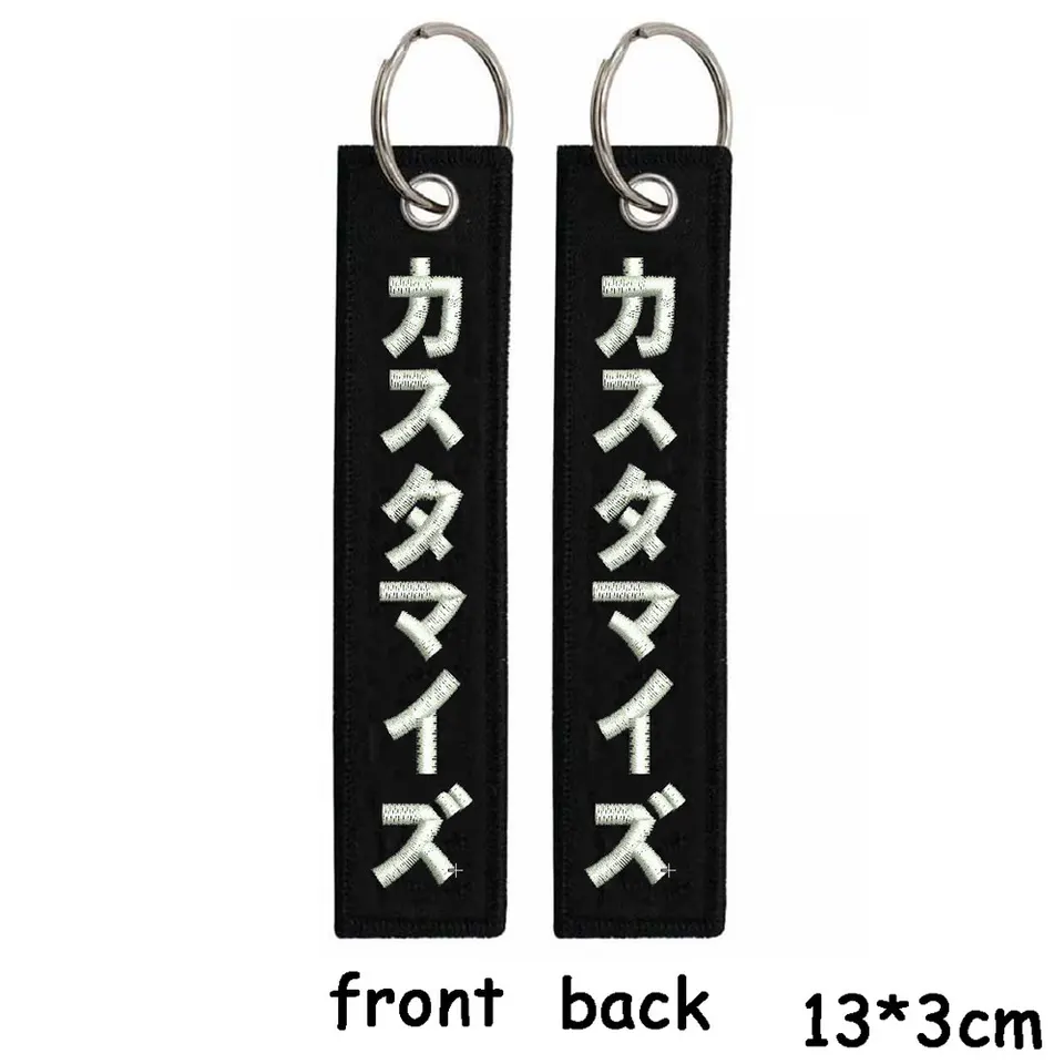 Portachiavi Personalizzato Con Ricamo - Doppia Faccia, Testo Su Entrambi I Lati, Perfetto Per Auto, Moto O Regali - Foto 8