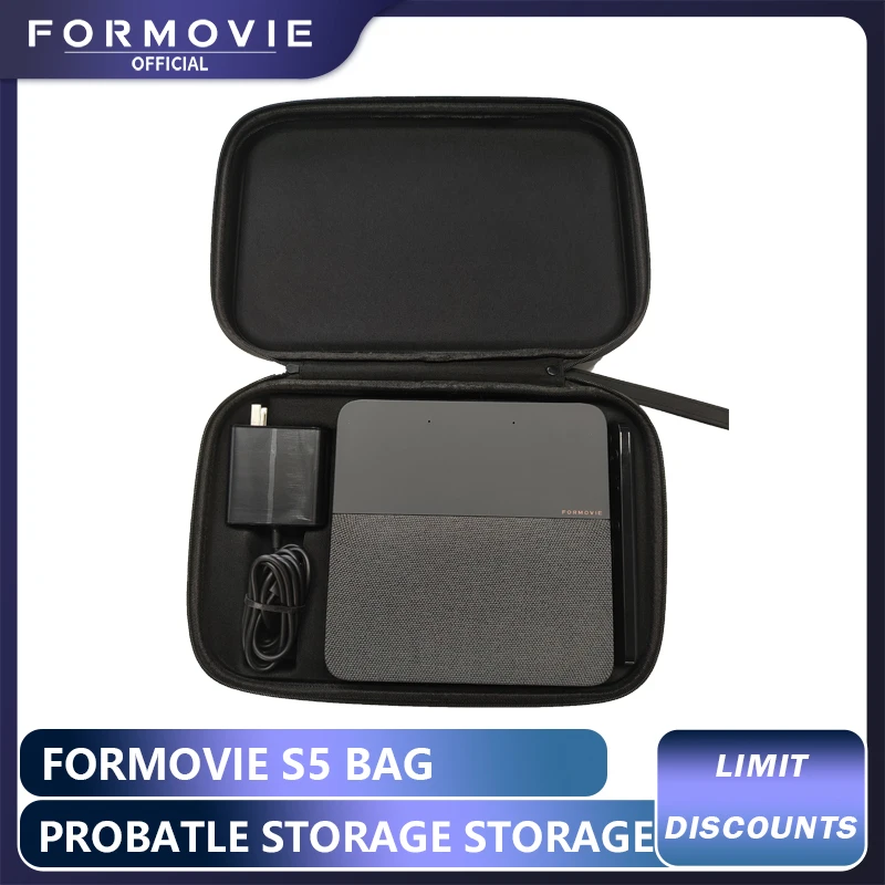 Formovie S5 프로젝터 보관 가방, 여행용 비머 액세서리, 미니 포켓 운반 케이스, 보호 Fengmi 홈 시네마 보호 가방..