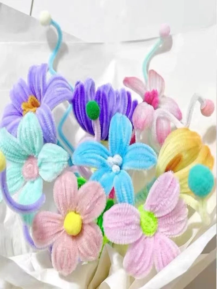 Chenille Pipe Cleaners Craft Supplies Chenille Craft Supplies 300 Pieces 21 Light Colors Pipe Cleaners Craft Supplies Chenille Stem Pipe Cleaners Bulk for Kids Creative DIY Project