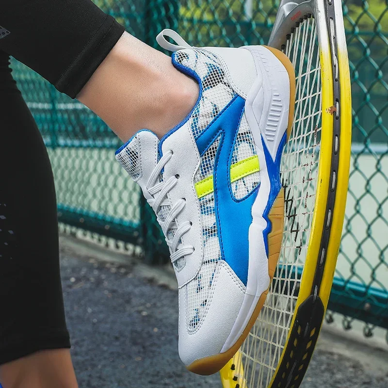 Women Men Pickleball Shoes Court Tennis Sport Badminton Shoes Women Gym Walking Sneakers Mesh Breathable Man Tennis