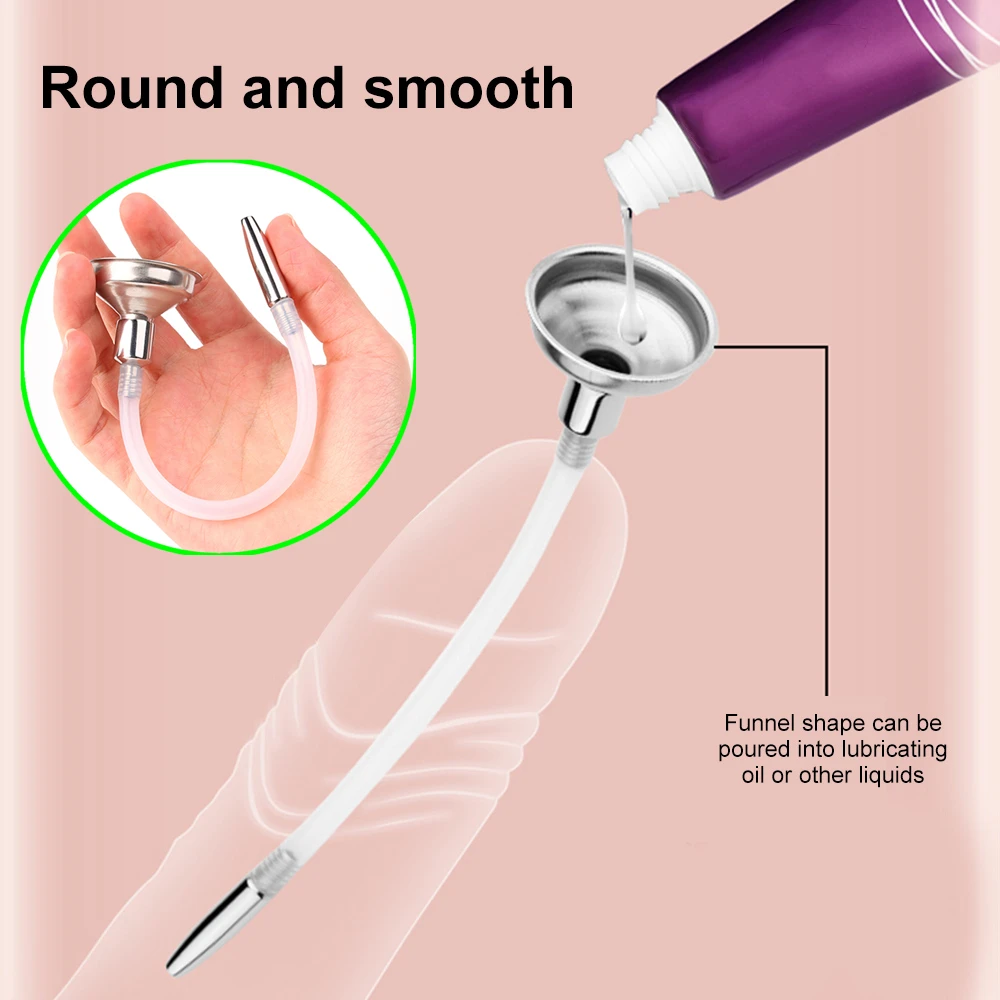 Plug uretrale Sex Shop Hollow Plug Uretra G spot Stimolare Dilatatore Masturbatore maschile Sesso erotico T per uomini Adu_voghion.com
