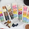 10pcs 5cm Frosted Simplicity Hairpins for Girls Oval Triangle Square Hair Clips for Kids Snap Hair Clips Hairpins Click Clacks 2
