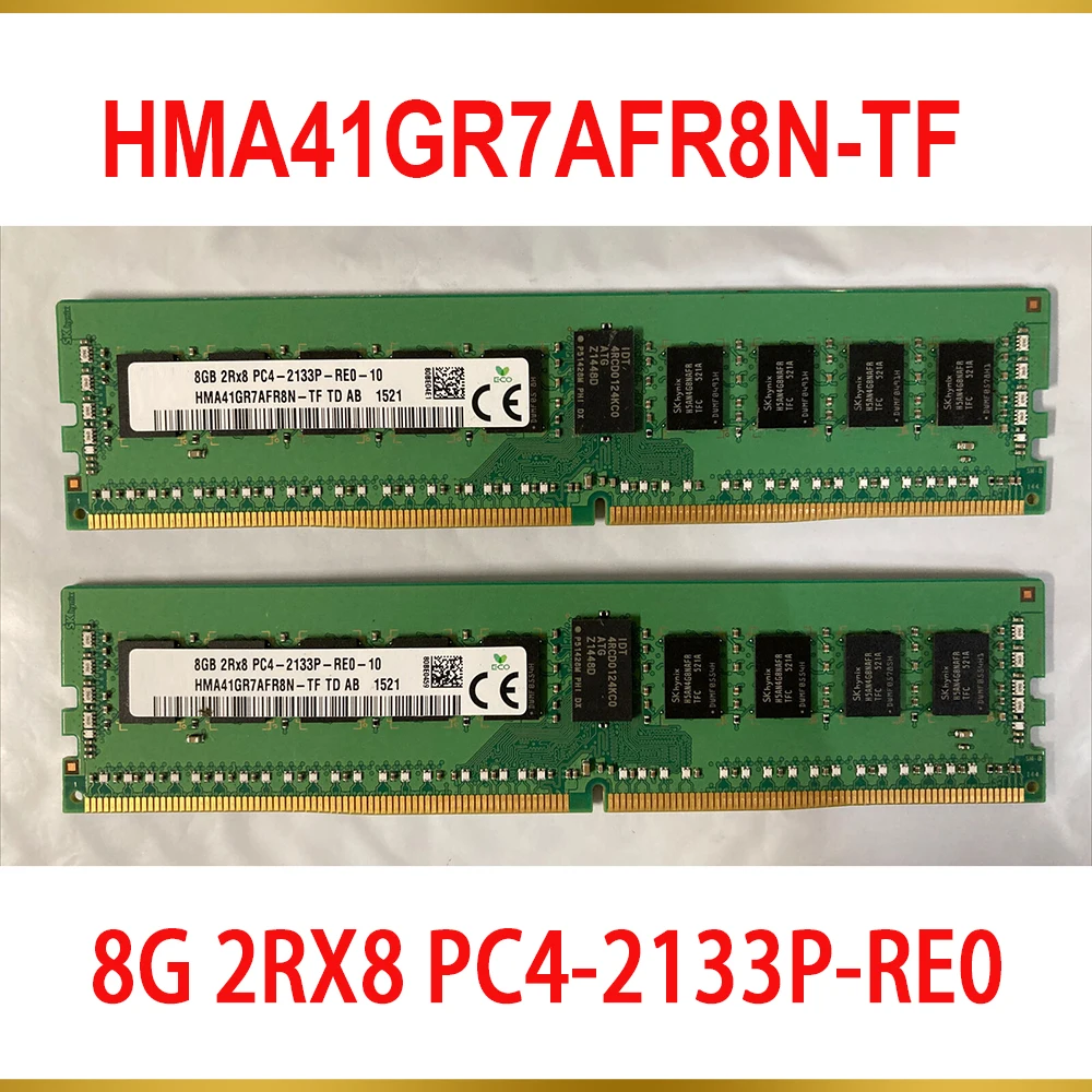 1Pcs For SK Hynix RAM 8GB 8G 2RX8 PC4 2133P RE0 Server Memory DDR4 2133 HMA41GR7AFR8N