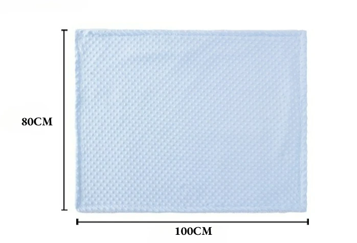 Baby Blanket 80x100CM Soft Warm Cozy Blanket for Babies Solid Color Infant Covering Blanket Beanie Infant Bedding Swaddle - 6