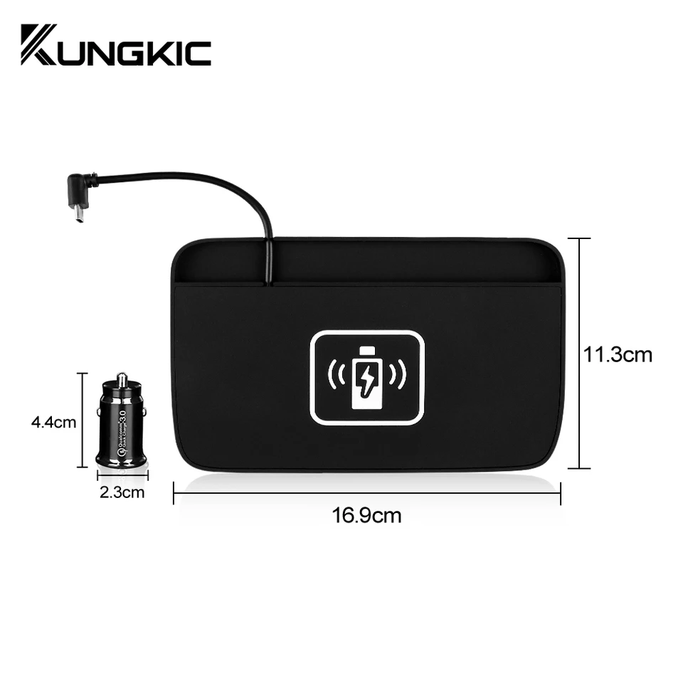 Wireless Charger for Toyota RAV4 Accessories 2021 2020 2019, OEM Style Wireless Phone Charging Pad for Toyota RAV4 LE XLE TRD Off-Road XSE SE XSE Car Interior Accessories Upgrades