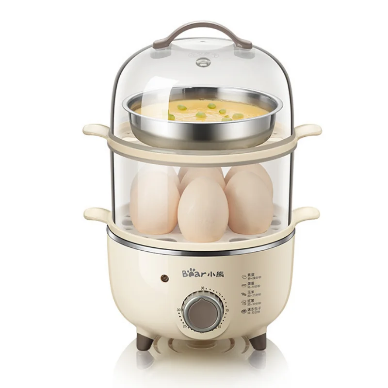 Bear 220V 2 Layers Household Electric Steamer Portable Egg Cooker Food Breakfast Steaming Cooking 2
