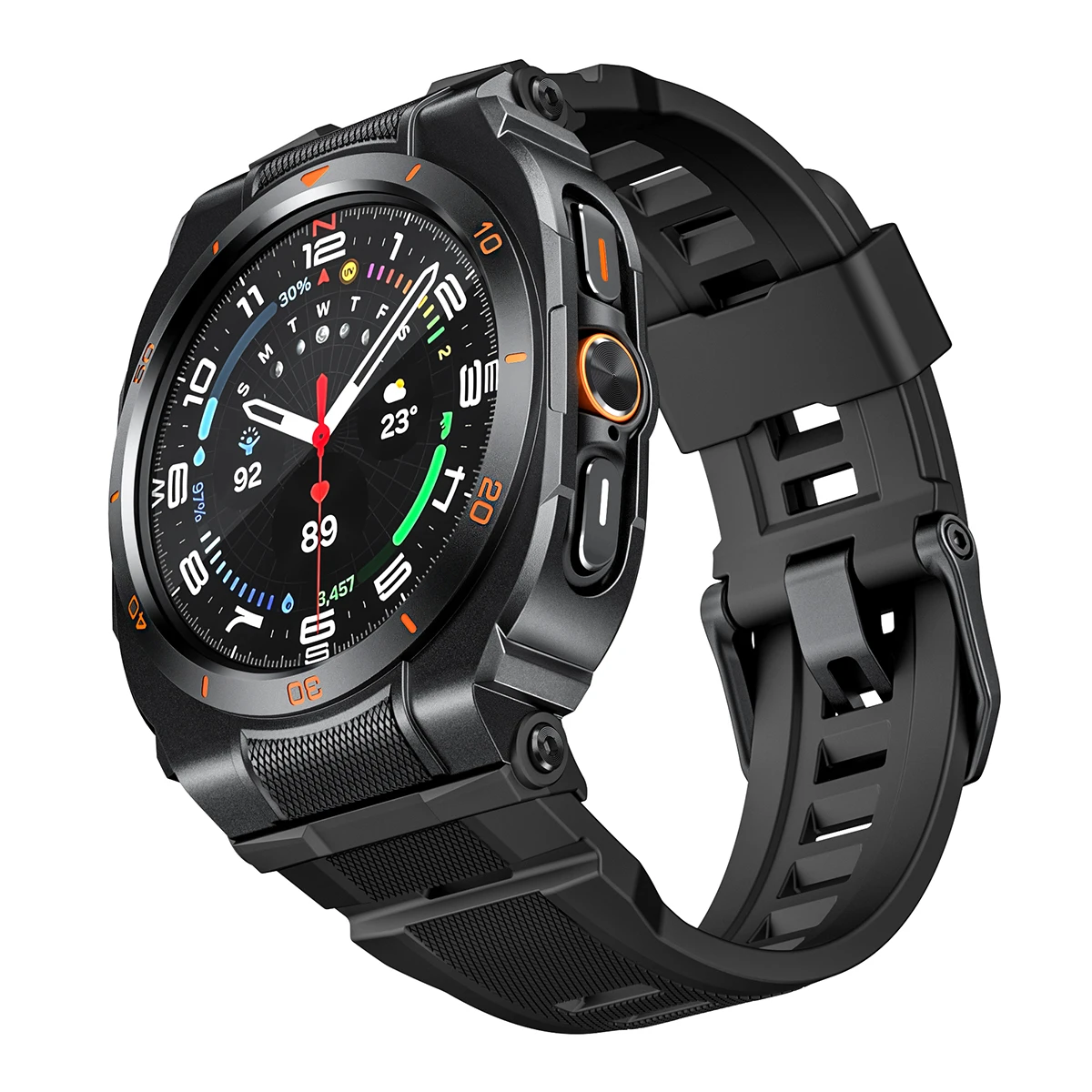 Luxury Metal Case and Silicone Sport Strap