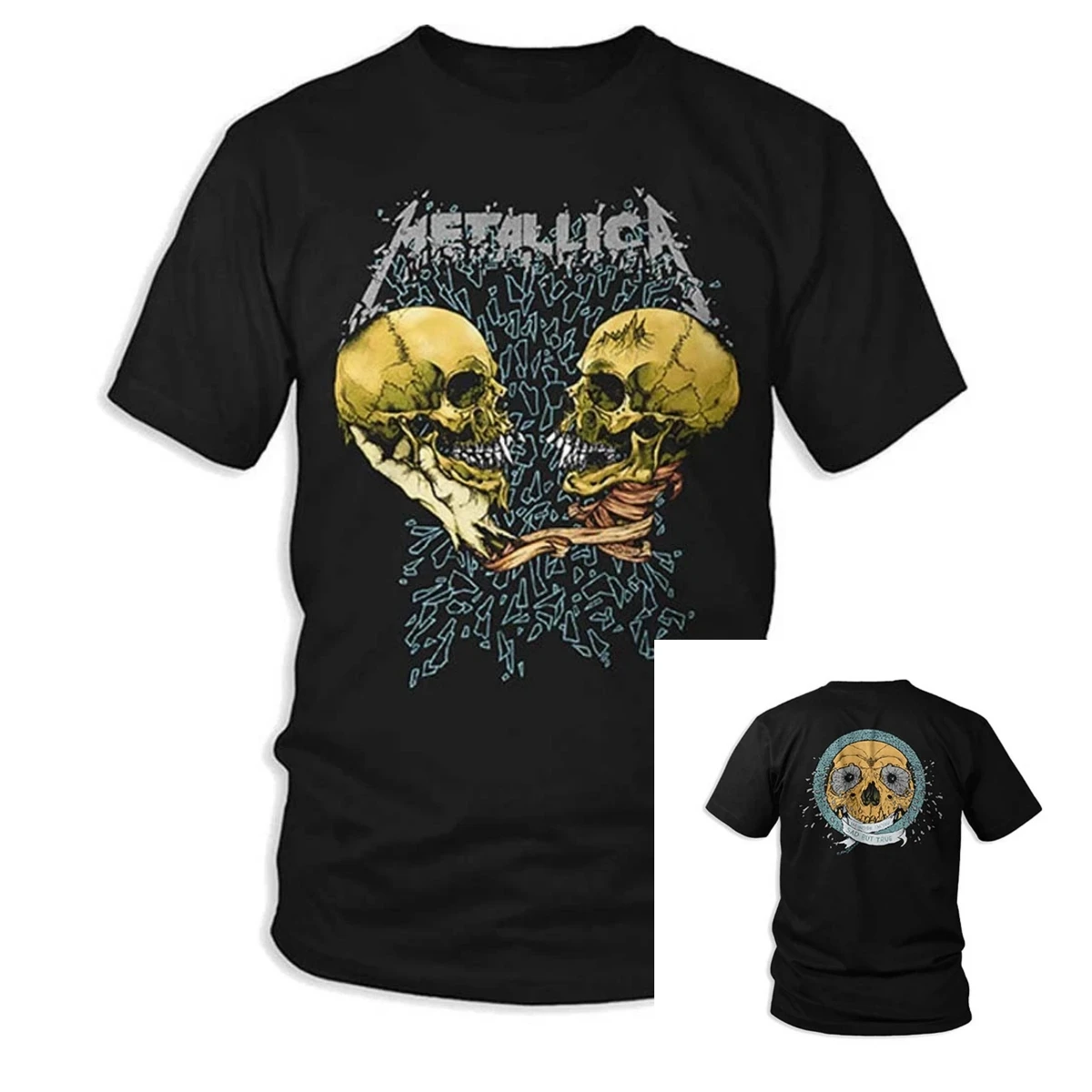 Metallica Sad But True Band T-Shirt Baumwolle Grafik-Shirt Herren Damen Sommer Streetwear Top