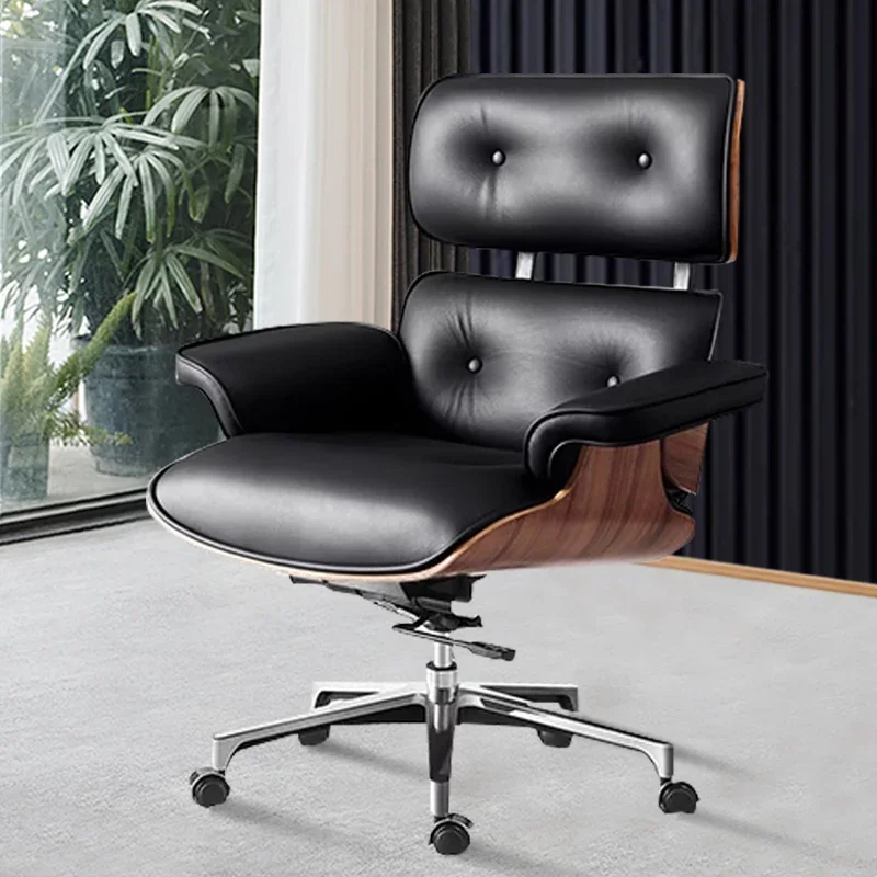 

Luxurious Commerce Office Chair Leather Lazy Sofa Office Computer Home Recliner Chair Study Boss Cadeira Office Furniture