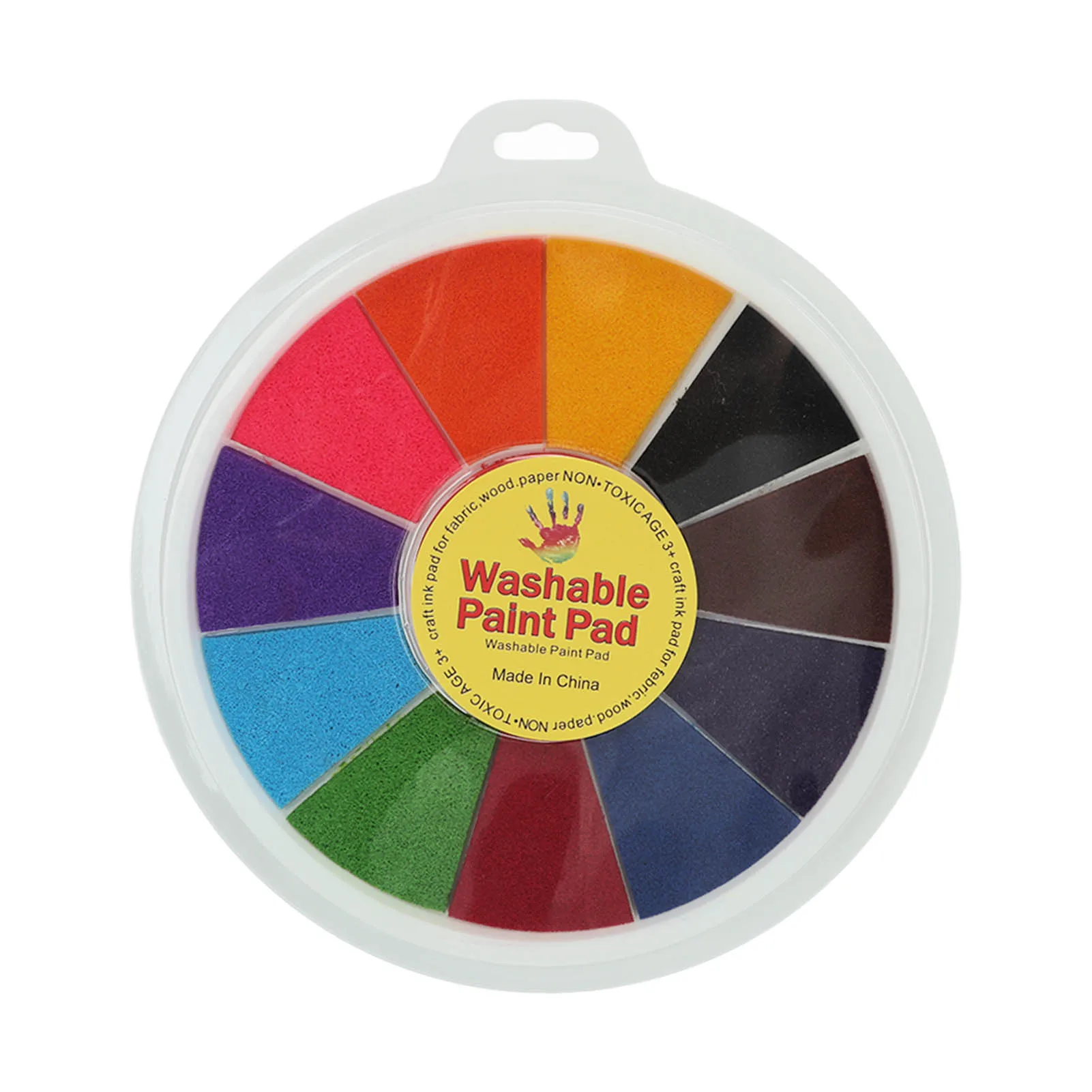 12 Colors  fingerprint ink pad Washable Finger Ink Stamp Pads for Kids 12 Colors Craft Children Printing Ink Pad for Kids 3