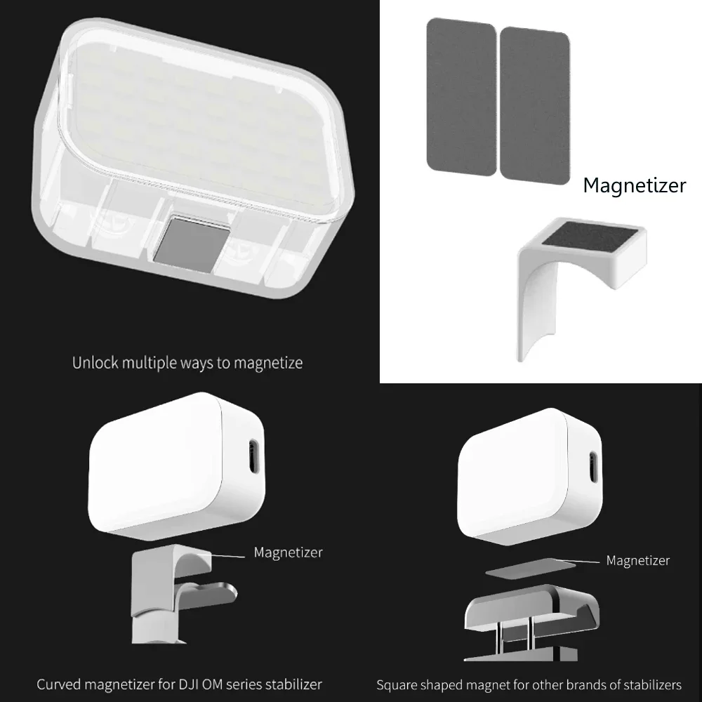 Magnetic LED Fill Light for DJI Osmo Mobile 6/OM5/4/SE