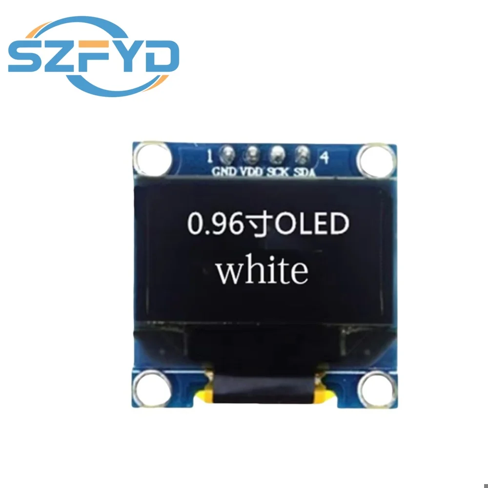 0.96 inch IIC Serial Yellow Blue White OLED Display Module 128X64 I2C SSD1306 12864 LCD GND VCC SCL SDA 0.96