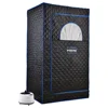 Portable Full Size Lightweight Steam Sauna Home Spa FCC Certified 2.6L Steam Generator 90 Min Timer Rust-Proof Auto Power Off 2