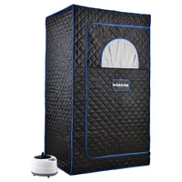Portable Full Size Lightweight Steam Sauna Home Spa FCC Certified 2.6L Steam Generator 90 Min Timer Rust-Proof Auto Power Off 2