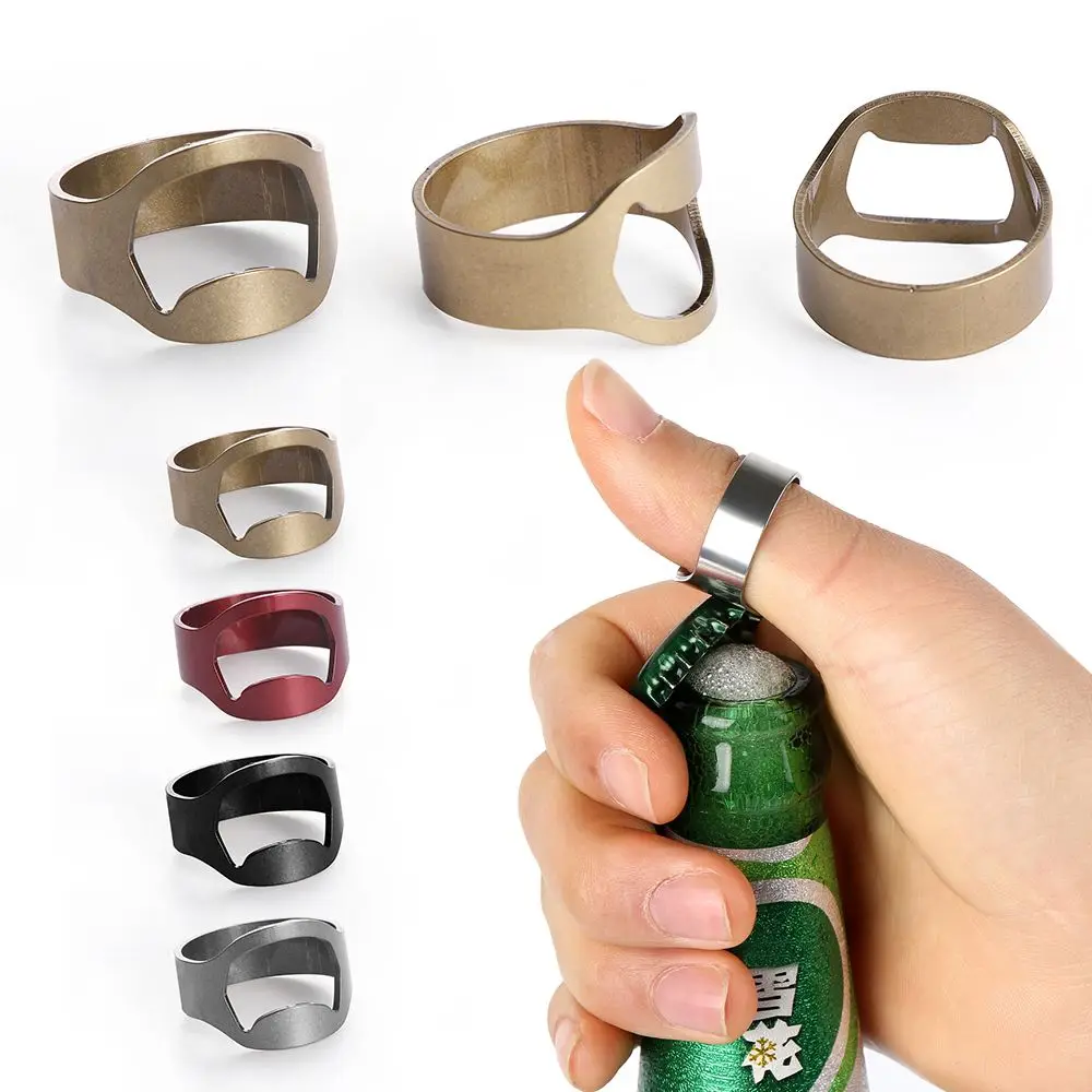 

1/3PCS Unique Home & Living Bar Supplies Kitchen Tool Gadgets Beer Bottles Opener Finger Ring Openers