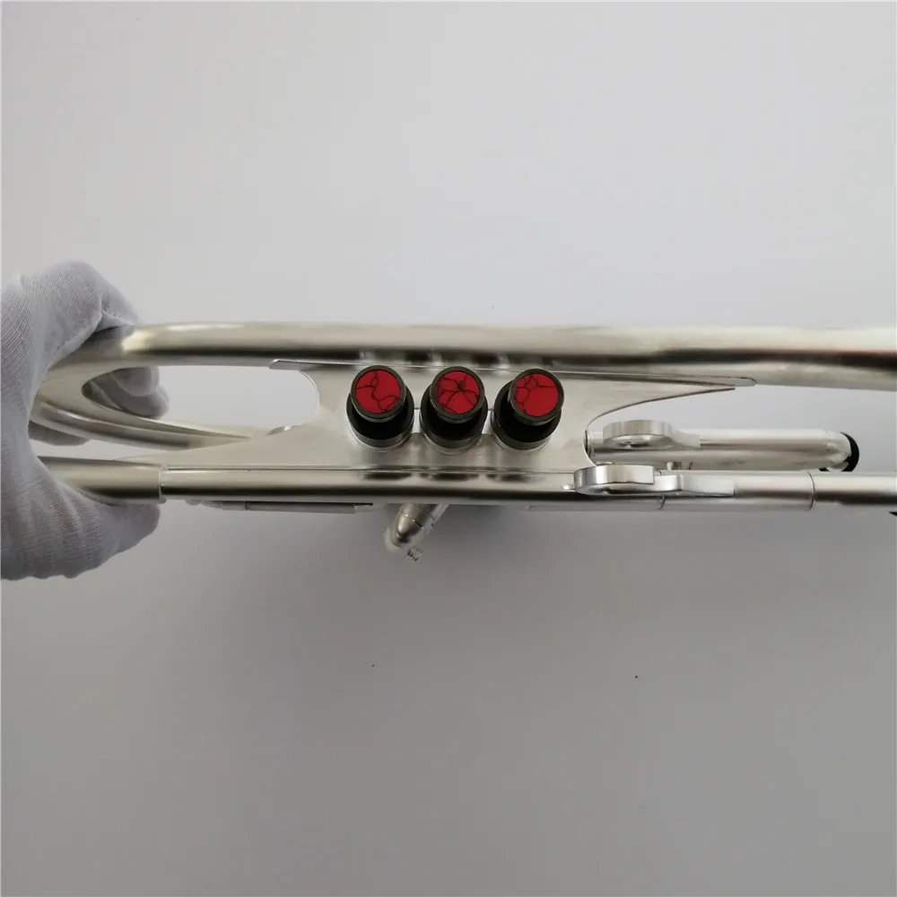 XYTR-HS brush silver professional Bb key trumpet Saturn water key trompete