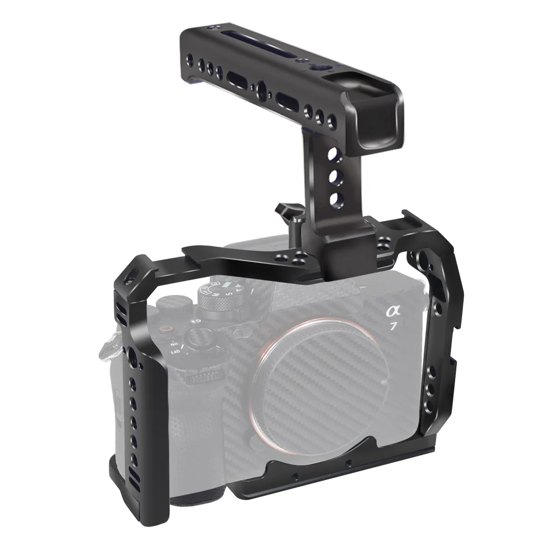 A7M4 A7R4 Camera Full Cage Rig Handle Grip Arca-style Cold Shoe Mount ARRI Locat