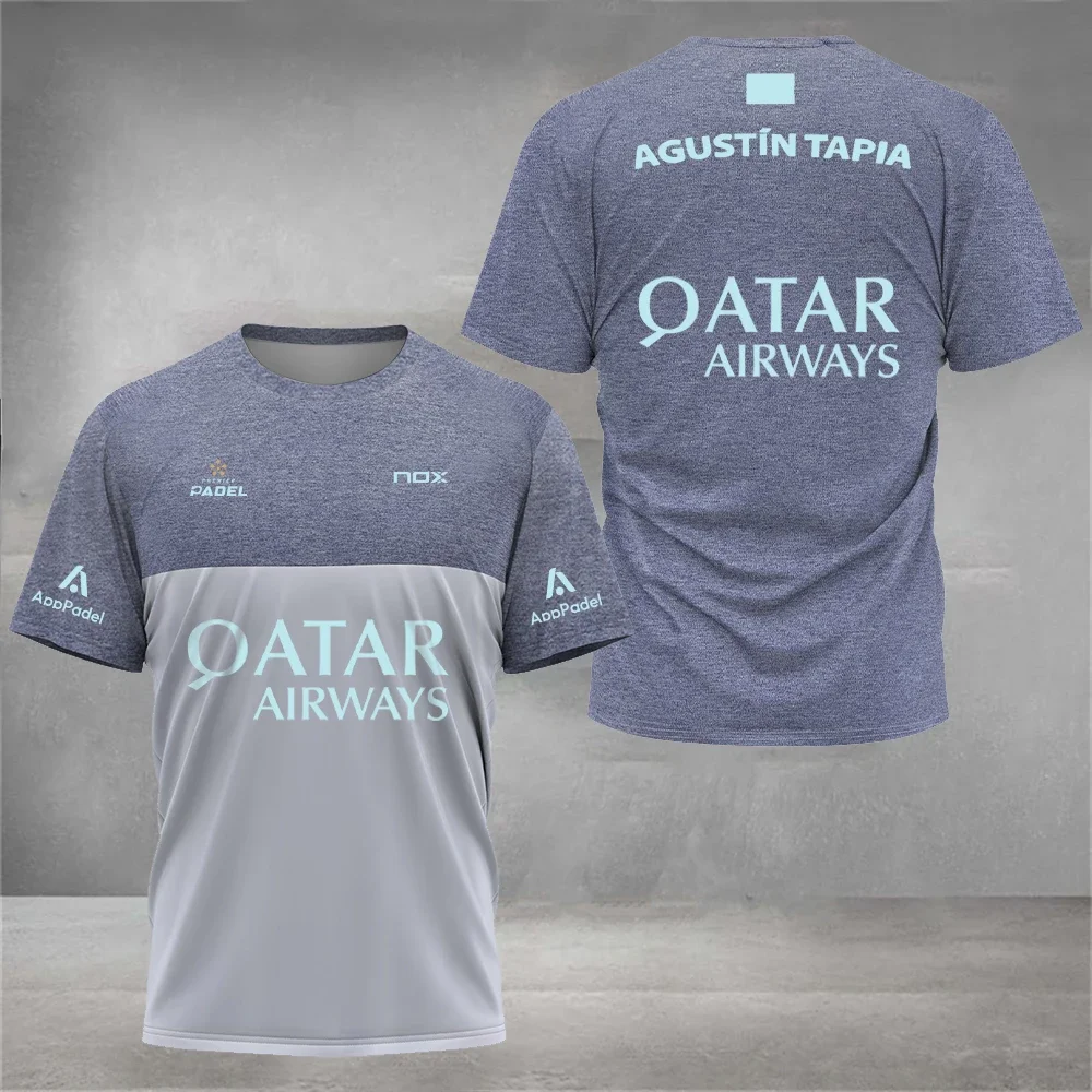 Cool Padel Breathable Short Sleeve Fitness Series Summer 3D  Quick Dry Short Sleeve Street Men's Top New Padel Sports T-Shirt 4