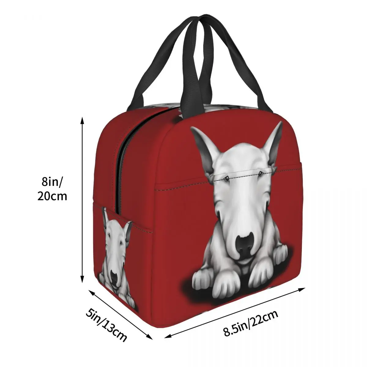 English Bull Terrier Thermal Insulated Lunch Bags Women Animal Pet Puppy Resuable Lunch Container Multifunction Food Box
