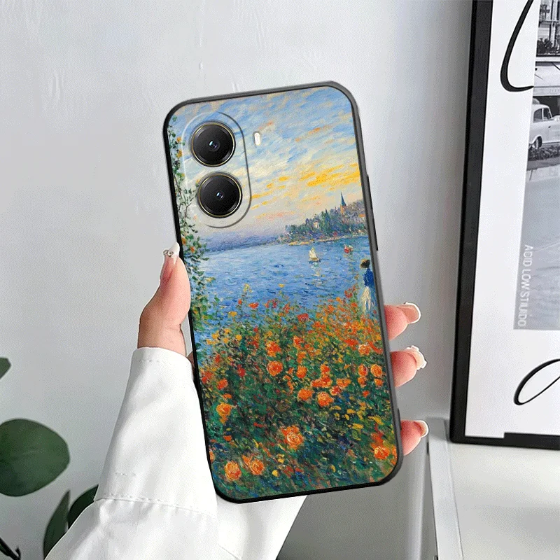Soft Phone Case with Claude Monet Oil Painting Design