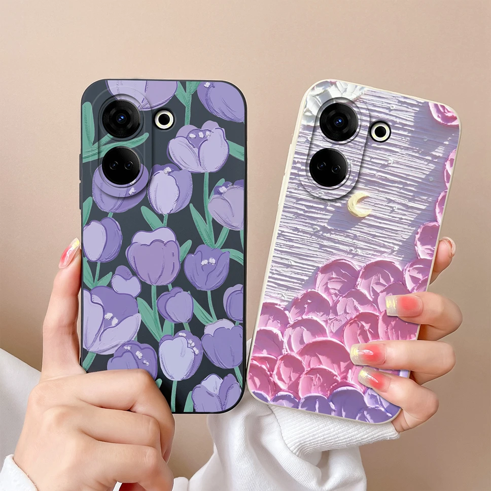 Soft Slim Liquid Silicone Phone Case - Anti-Slip Cute Chubby Boy Girl Design Back Cover