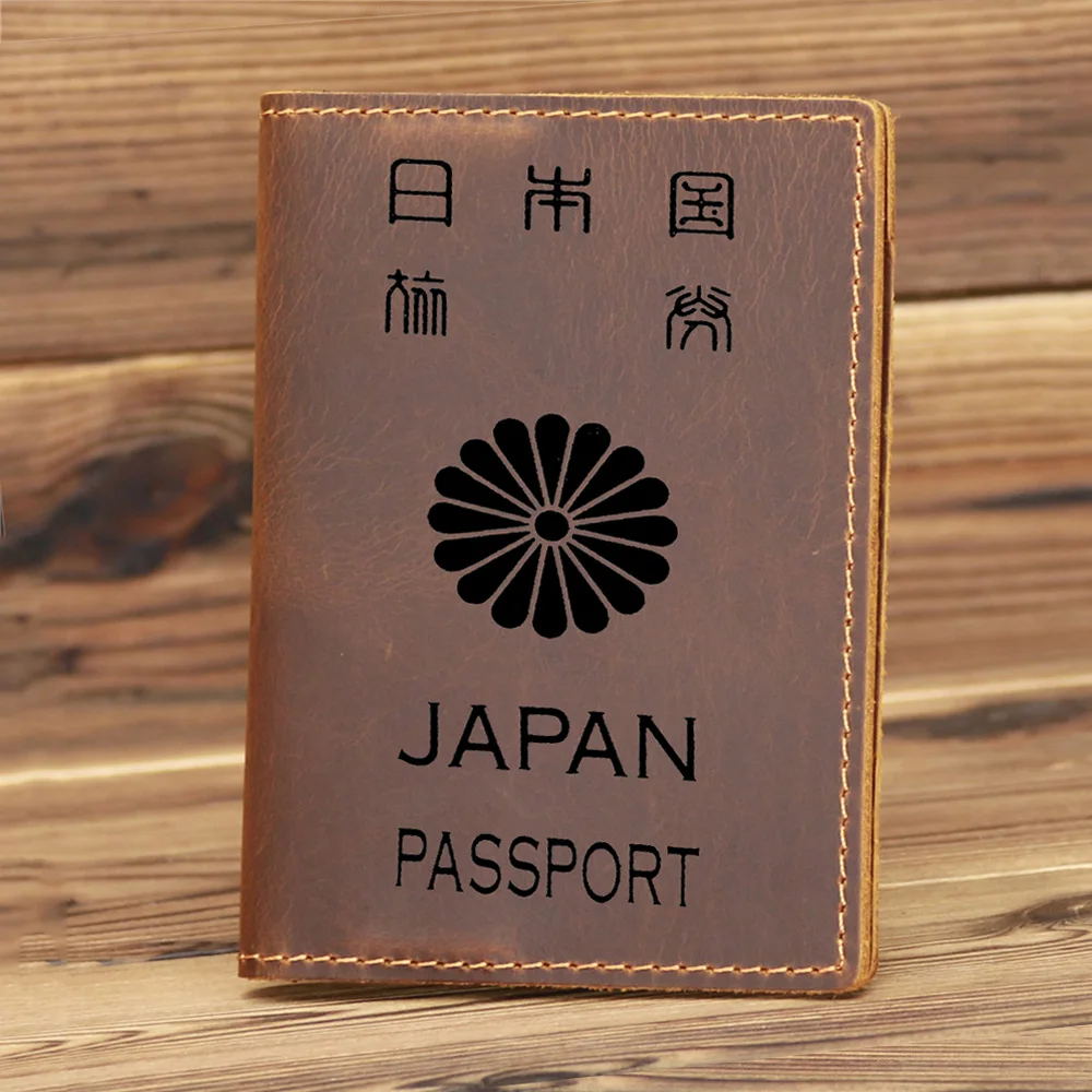 Tanie Ręcznie robiona prawdziwa skóra japonia okładka na paszport sklep