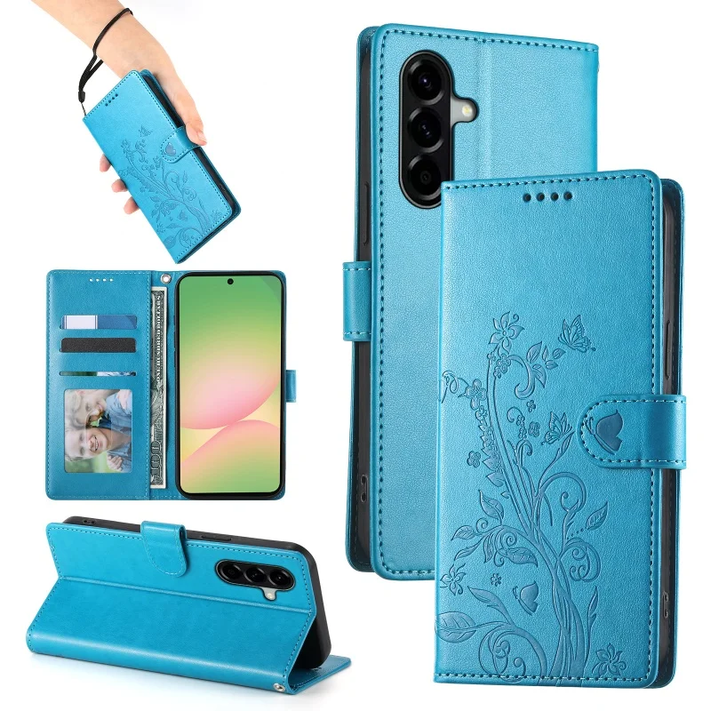 Luxurious Leather Wallet Card Phone Case Cover