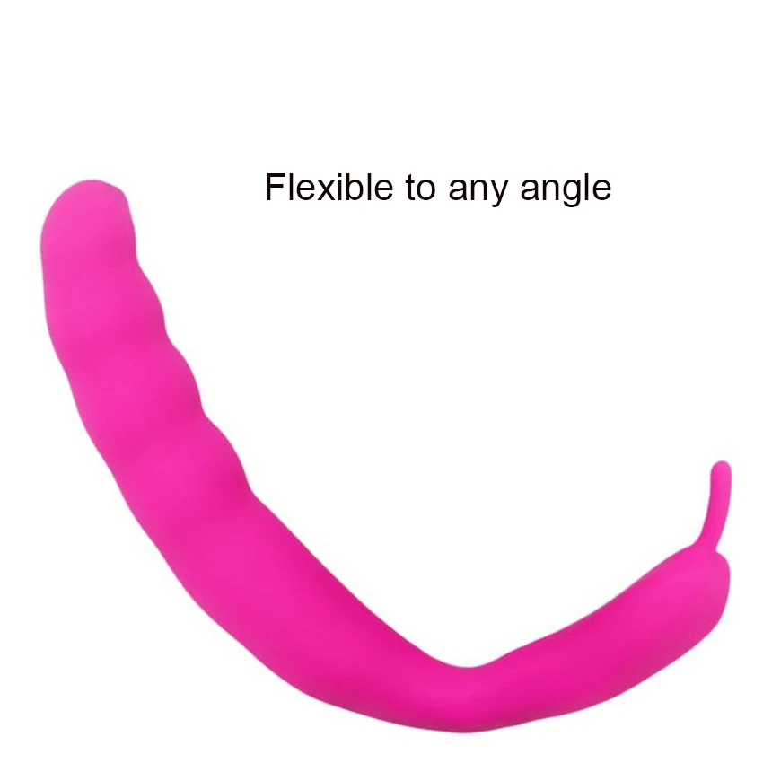 Ribbed Dual Rechargeable Stimulator Vibrator With Rolling Ball G Spot Massage Sex Tool For_voghion.com