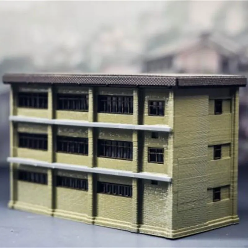 1/160 N Scale Building Model Vehicle Depot House Model Train Scene Miniature Collection Sand Table Landscape Assemble Model Toys - Image 2