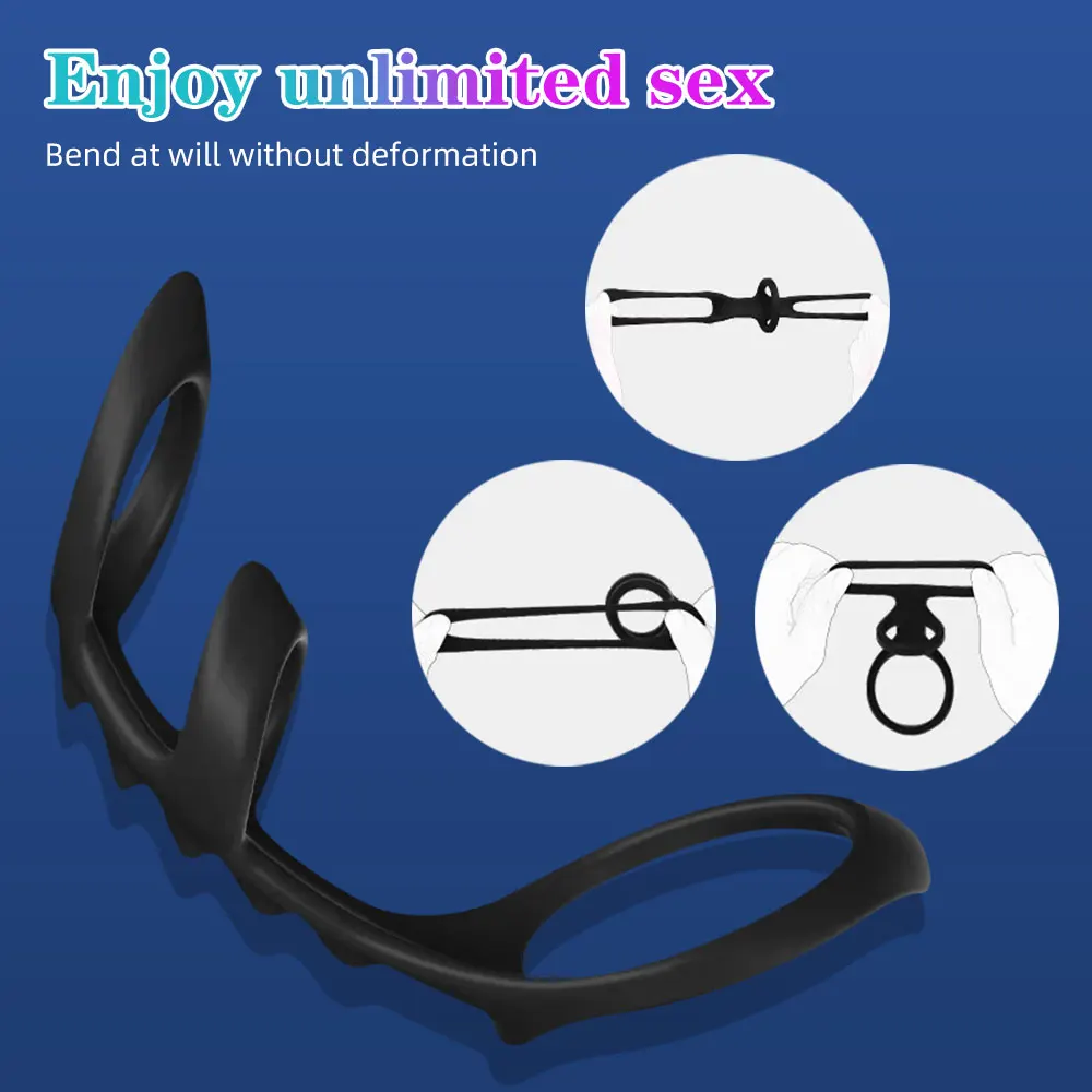 Silicone Cock Ring Sex Shop Delayed Ejaculation Penis Ring Adult Product Male Masturbator Erotic Sex Toy for Couple silicone penis ring penis ring silicone penis rings