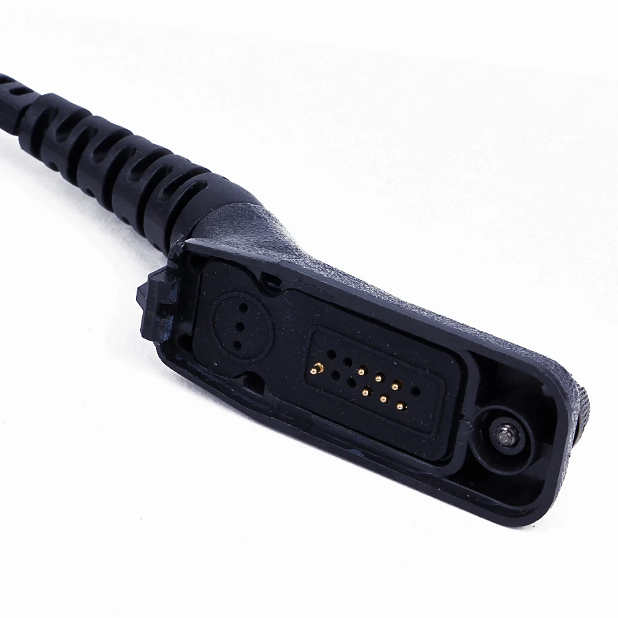 Qiilu Microphone Gorge Casque Écouteur Radio Biauriculaire Avec PTT U94