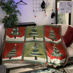 Festive Nutcracker Christmas Tree Throw Blanket - Soft & Cozy Holiday Decor Quilt - 130x160cm (Christmas tree plaid)