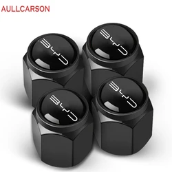 For BYD ATTO 3 Song Plus Tang Han TAN Seal Dolphin U8 Car Wheel Tire Air Valve Caps Stem Cover With Brand Accessories