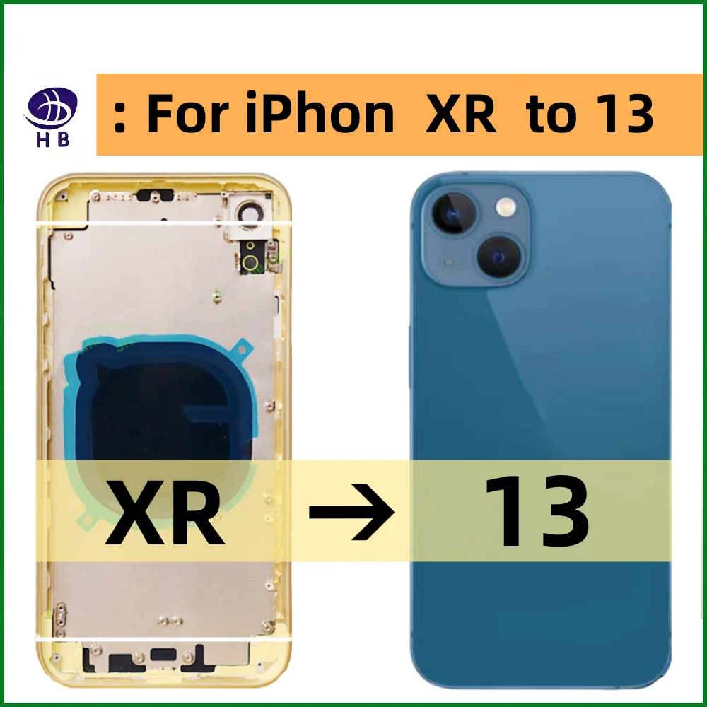 DiyHousingForiPhoneXRTo13rearbatterymidframereplacementXRlike13chassisXr.png