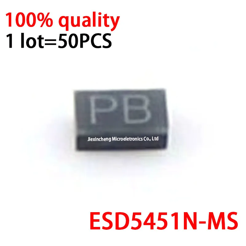 

50 шт., новая оригинальная светодиодная маркировка: PB ESD5451N DFN1006