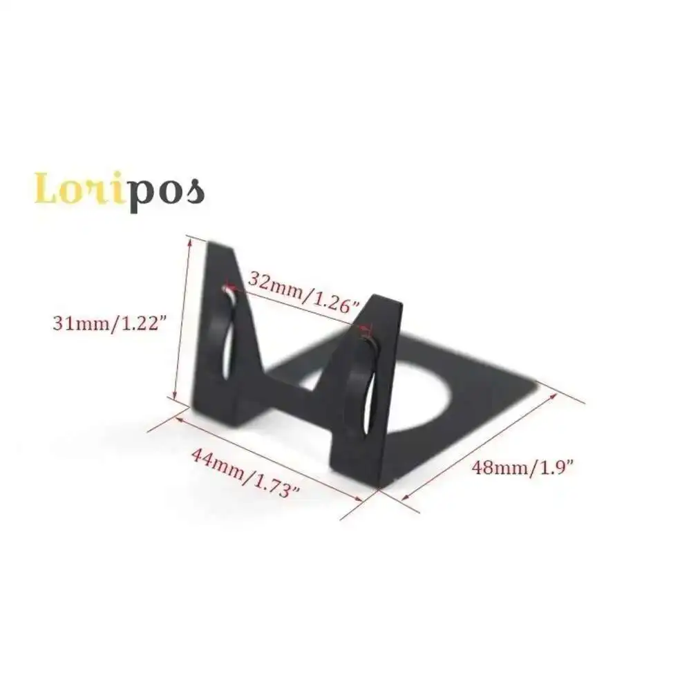 L Porta etichette in metallo Clip per display per biglietti da visita per ufficio Cartello da tavolo Foto Memo Clip Porta cartellino del prezzo - immagine 4
