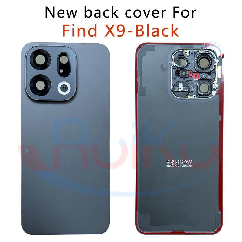 Oppo Find X9 배터리 커버 후면 도어 하우징 케이스 (카메라 렌즈 포함) CPH2797 PLJ110 교체 부품용 유리