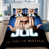 Duvet Cover Rapper JuL C’est Pas Pillowcase Bedding Des Lol Set Adult BoyGirl Bedroom Decoration Single Double Large Size Bed