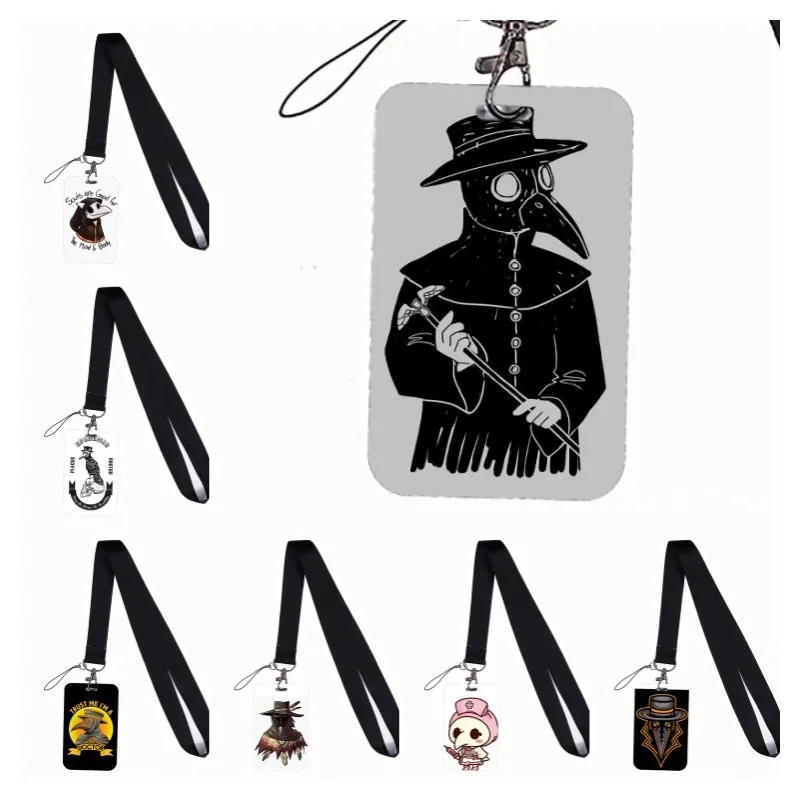 Plague Doctor Keychain Lanyards for Keys ID Badge Holder Mobile Phone Rope  Neck Straps Neckband Webbing Ribbon Accessories card - AliExpress