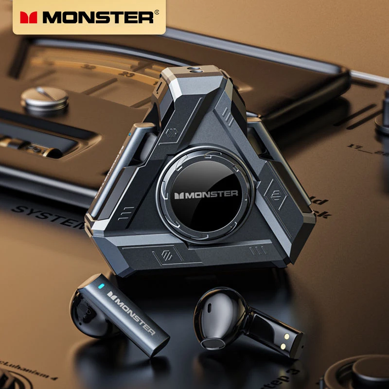 

Новые игровые наушники Monster XKT22, беспроводные наушники TWS с Bluetooth 5,4, уникальный дизайн, спортивные наушники с шумоподавлением и микрофоном