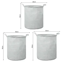 Home Laundry Basket Linen Cotton Foldable Laundry Hamper Waterproof Clothes Toys Organizer High Capacity Bathroom Storage Basket 6