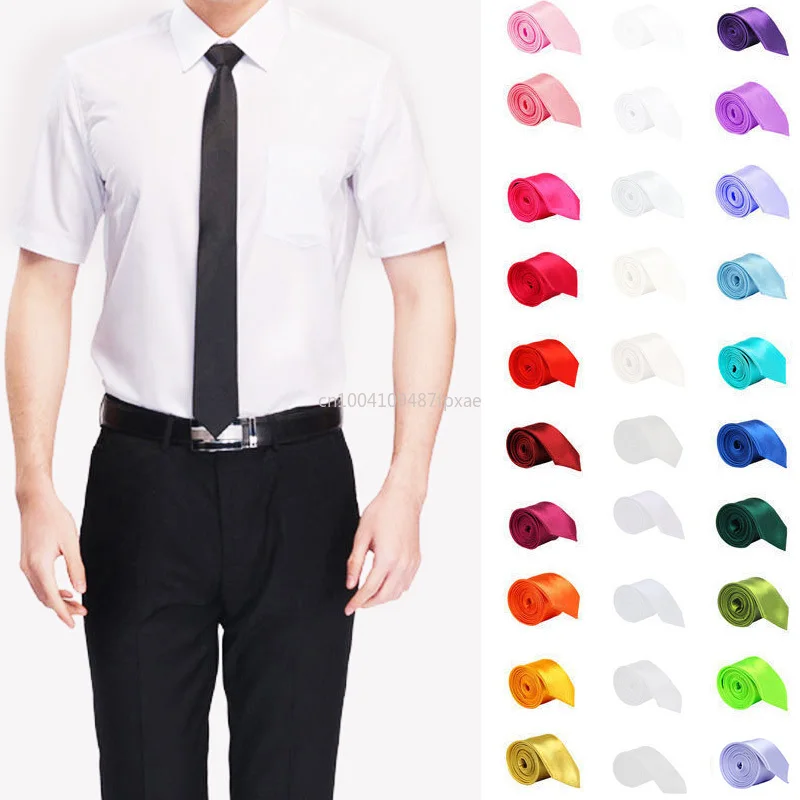 Neck Ties Children Boys Girls Kid Necktie Stage Performance Ceremony Men Slim Solid color Polyester Narrow Cravat 5cm Adjustable woven necktie,necktie set
