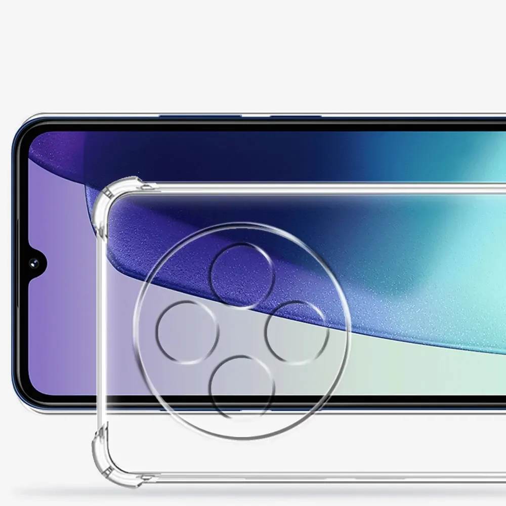 Transparent Shockproof Silicone Phone Case - Clear Airbag TPU Protector