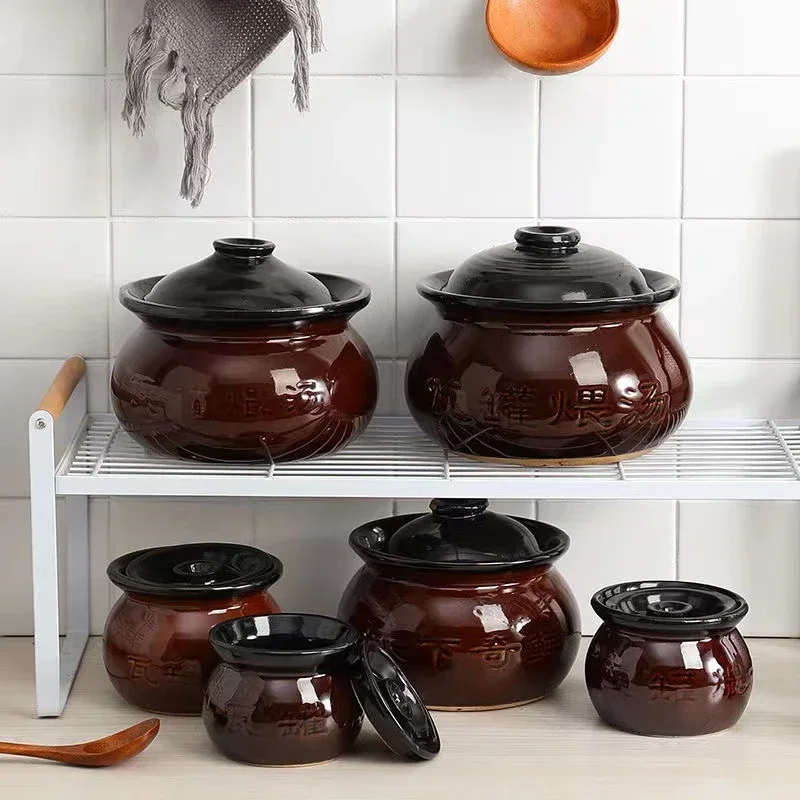 250ml 300ml 500ml 800ml casserole soup clay stew pots rice noodle porridge milk cooking pot pottery pot kitchen gadgets