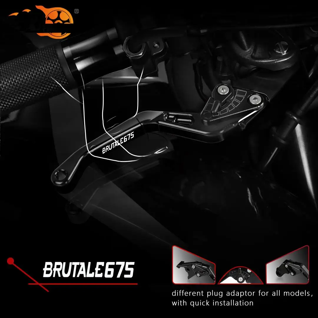 

Мотоциклетные аксессуары CNC Короткие регулируемые рычаги тормозной муфты для MV AGUSTA BRutale675 2014 2015 2016 BRutale 675