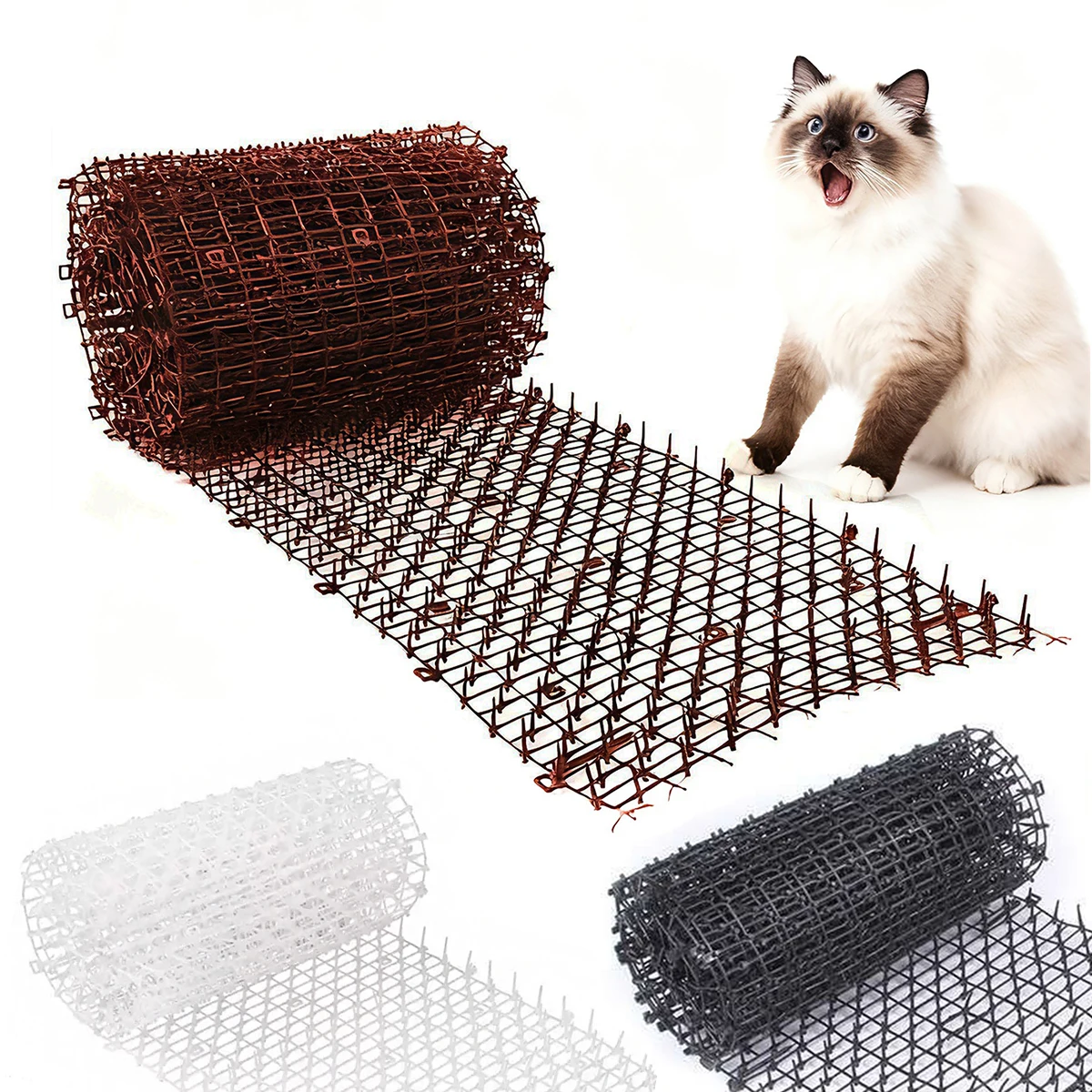 3-color Garden Cat Net Spike Mat Prickle Strips Anti Deterrent Keep Cat Scat Repellent Dog Away Digging Climbing Pets Supplies 3-color Garden Cat Net Spike Mat Prickle Strips Anti Deterrent Keep Cat Scat Repellent Dog Away Digging Climbing Pets Supplies